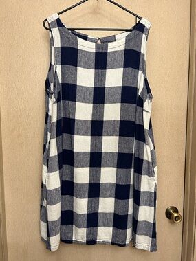Ava & Viv Linen Blend Mini Dress - Size 1XL